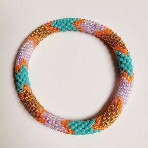 Aid Through Trade, Nepal, Sashka & Co. Roll On Beaded Bracelet